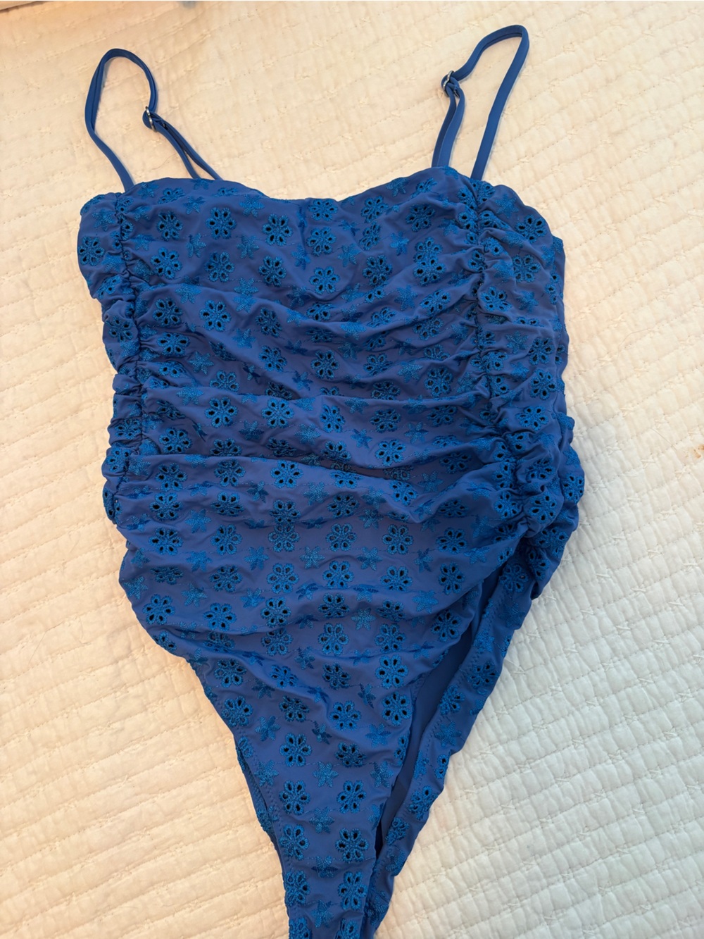 Rhythm Brighton Eyelet Scrunched One-Piece Swimsuit